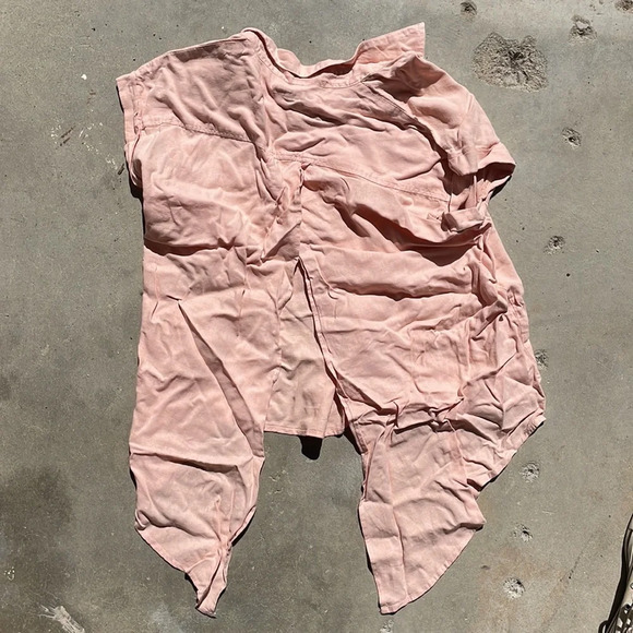 Harper - Linen Blent Split Back Tee - Picture 3 of 3